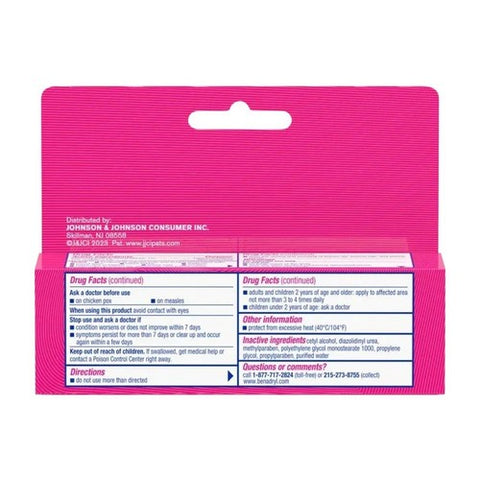 Benadryl, Itch Stopping Cream Original Strength, 1 Oz