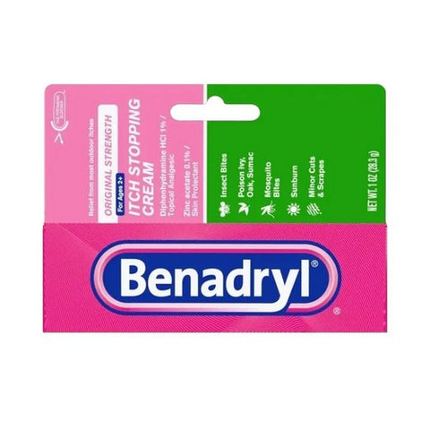 Benadryl, Itch Stopping Cream Original Strength, 1 Oz