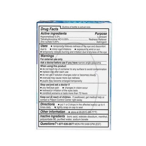 Mentholatum, Rohto Ice Redness Relief Eye Drops, 0.43 oz