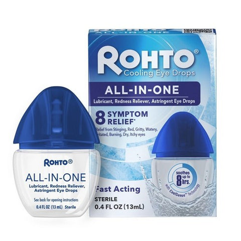 Mentholatum, Rohto Ice Redness Relief Eye Drops, 0.43 oz