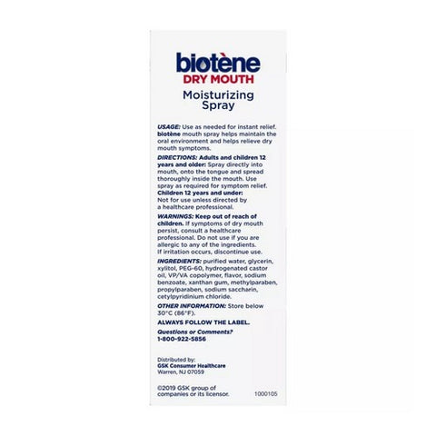 Biotene, Dry Mouth Moisturizing Spray, 1.5 Oz