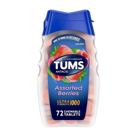 The Honest Company, Tums Ultra Strength 1000 Chewable, Assorted Berries 72 tabs