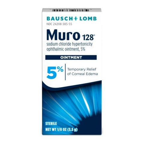 Bausch + Lomb, Bausch and Lomb Muro 128 5% Ointment, 0.12 oz
