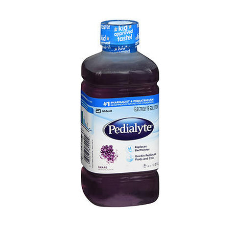 Pedialyte, Oral Electrolyte Solution Grape, 33.8 Oz
