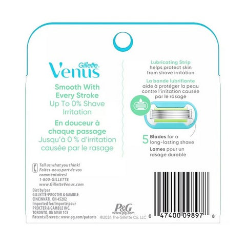 Gillette, Venus Embrace Relacement Cartridges, 4 each