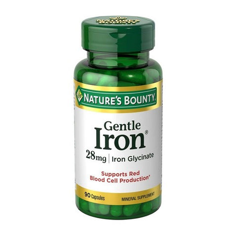 Nature's Bounty, Gentle Iron, 28 mg, 90 caps