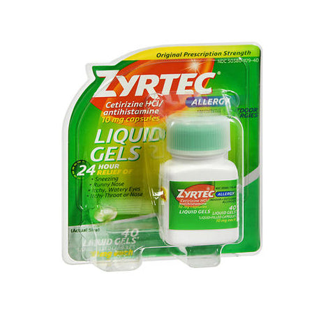 Zyrtec, Allergy Liquid Gels, 10 mg, 40 caps