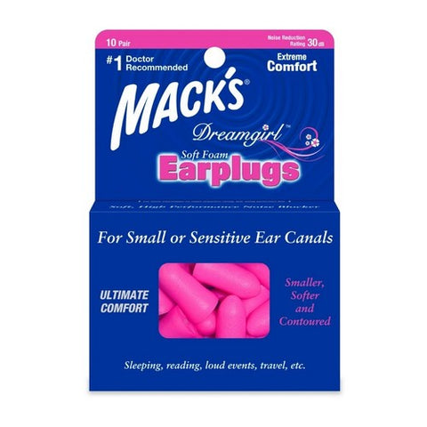 Mack's, Macks Dreamgirl Soft Foam Earplugs, 10 pairs
