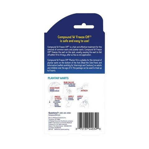 Med Tech Products, Compound W Freeze Off Plantar Wart Removal System Disposable Applicators, 8 each