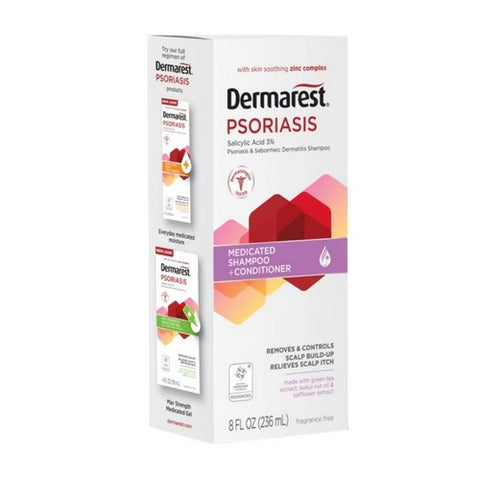 Dermarest, Psoriasis Medicated Shampoo Plus Conditioner, 8 oz
