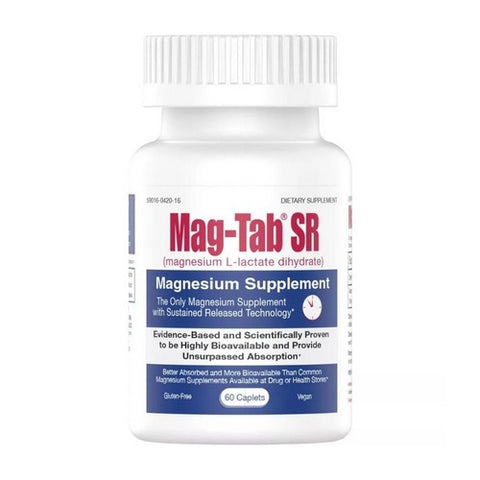 Mag-Tab, Mag Tab Sr Magnesium Supplement, 60 caplets