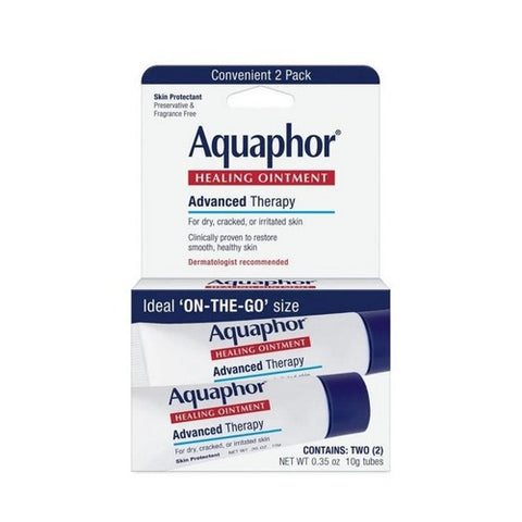 Aquaphor, Healing Skin Advanced Therapy Unscented Ointment, 0.35 Oz (Count Of 2)