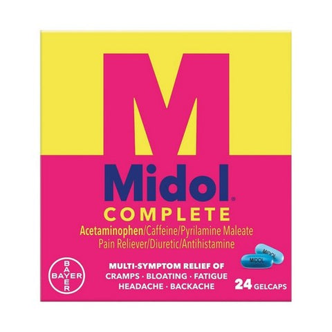 Bayer, Midol Maximum Strength Gelcaps Menstrual, 24 each