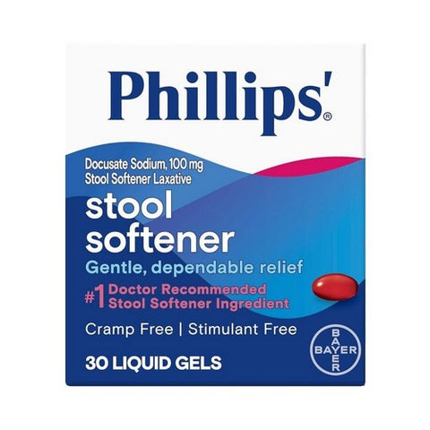 Bayer, Phillips Stool Softener Liquid Gels, 30 each