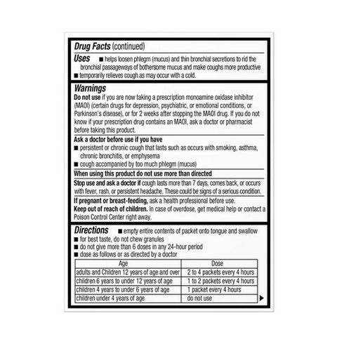 Mucinex, Childrens Cough Mini-Melts Packets, Orange Creme 12 each
