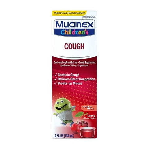 Airborne, Mucinex Childrens Cough Liquid, Cherry Flavor 4 oz