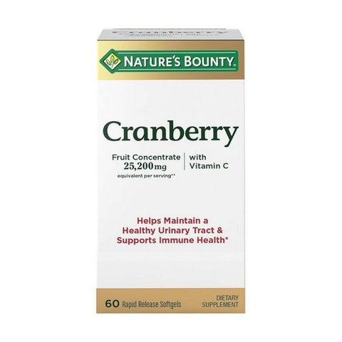 Nature's Bounty, Triple Strength Natural Cranberry, 60 caps