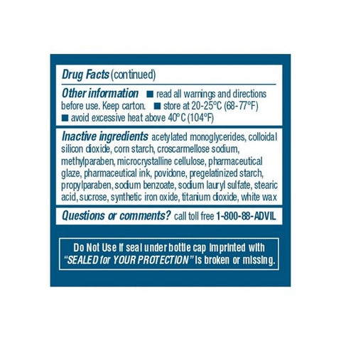 Advil, Ibuprofen Pain Reliever Fever Reducer, 200 mg, 24 Caplets