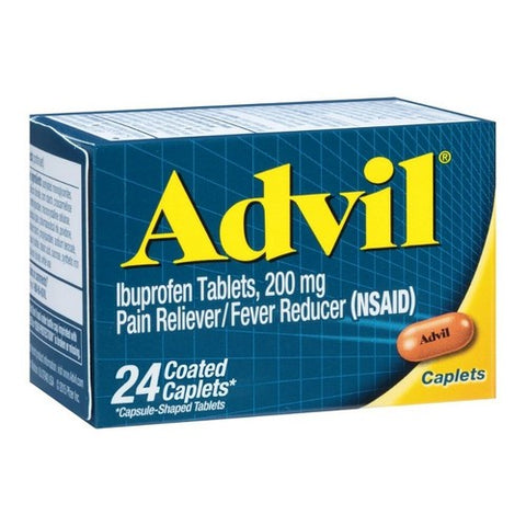 Advil, Ibuprofen Pain Reliever Fever Reducer, 200 mg, 24 Caplets
