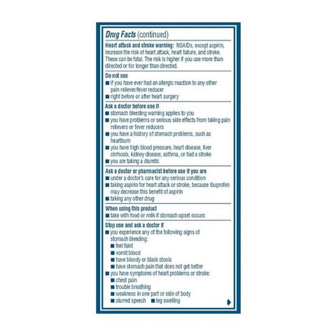 Advil, Ibuprofen Pain Reliever Fever Reducer, 200 mg, 100 Caplets