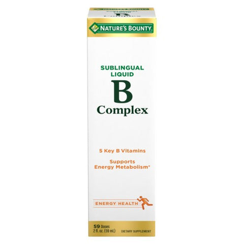 Nature's Bounty, Nature's Bounty Vitamin B Complex Sublingual Liquid, 2 oz