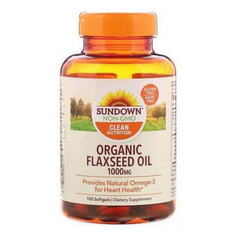 Sundown Naturals, Flaxseed Oil, 1000 mg, 100 Softgels