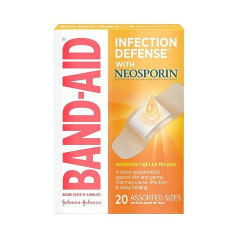 Band-Aid, Antibiotic Adhesive Bandages Assorted Size, Count of 1