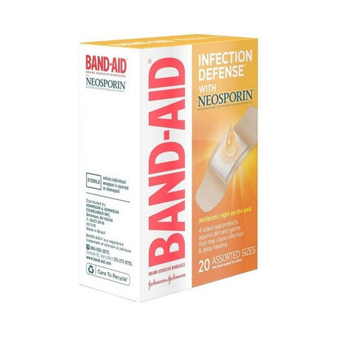 Band-Aid, Antibiotic Adhesive Bandages Assorted Size, Count of 1
