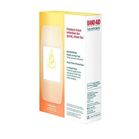 Band-Aid, Adhesive Bandages Antibiotic Extra Large, 8 each