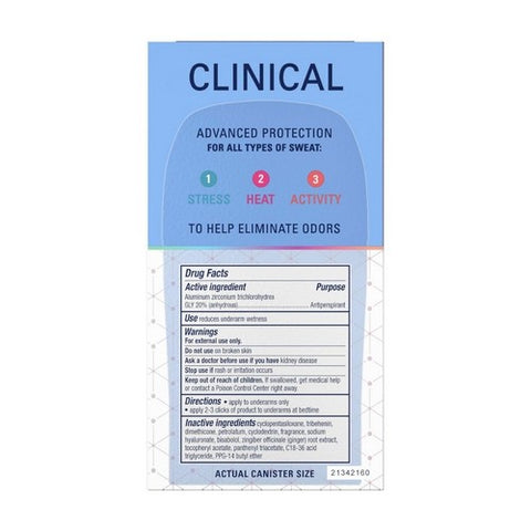 Secret, Clinical Strength Solid Antiperspirant Deodorant Light And Fresh, 1.6 oz
