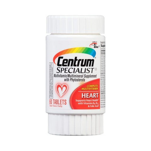 Centrum, Specialist Multivitamin/Multivitamin Tablets For Heart, 60 tabs