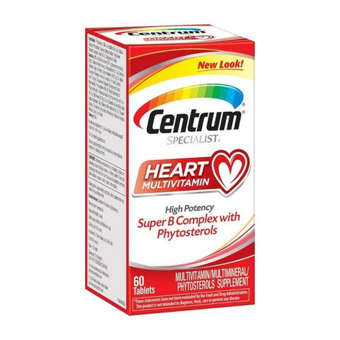 Centrum, Specialist Multivitamin/Multivitamin Tablets For Heart, 60 tabs