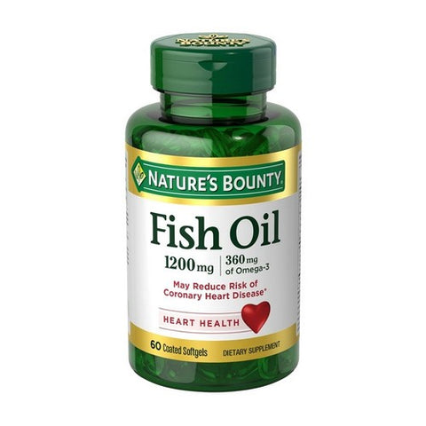 Nature's Bounty, Natures Bounty Odorless Fish Oil, 1200 mg, 60 tabs