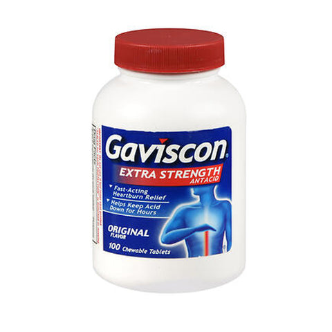 Abreva, Gaviscon Chewable Tablets Extra Strength, Original Flavor 100 tabs