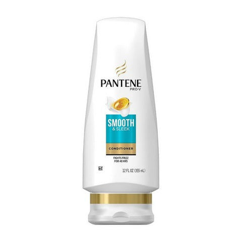 Pantene, Pro-V Smooth & Sleek Finishing Conditioner, 12 Oz