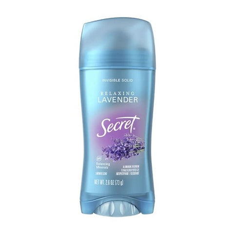 Secret, Antiperspirant Deodorant Invisible Solid Relaxing Lavender, 2.6 Oz