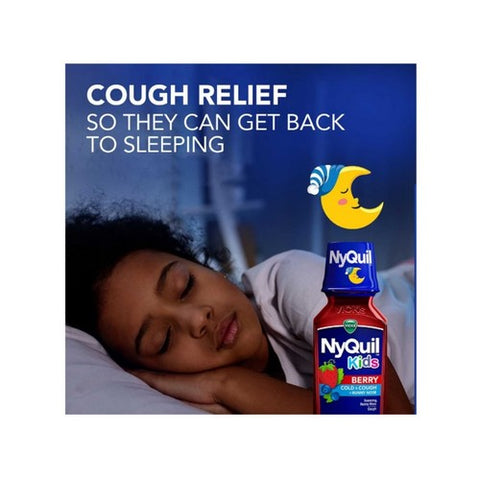 Vicks, Childrens Nyquil Cold Cough Multi-Symptom Relief Liquid, Cherry 8 Oz