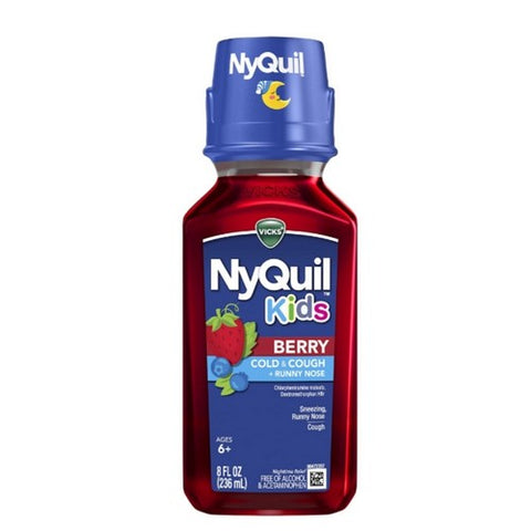 Vicks, Childrens Nyquil Cold Cough Multi-Symptom Relief Liquid, Cherry 8 Oz