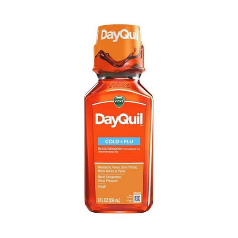 Vicks, Dayquil Cold Flu Multi-Symptom Relief Liquid, 8 oz
