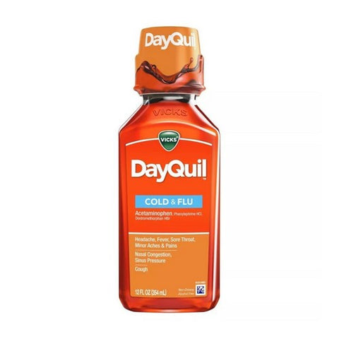 Vicks, Dayquil Cold Flu Multi-Symptom Relief Liquid, 12 oz
