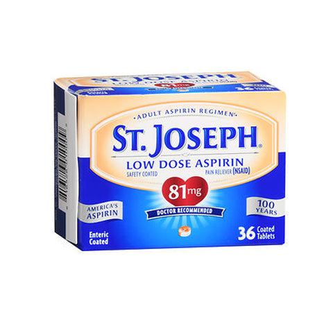 St. Joseph, Aspirin Enteric Coated, 81 mg, 36 tabs