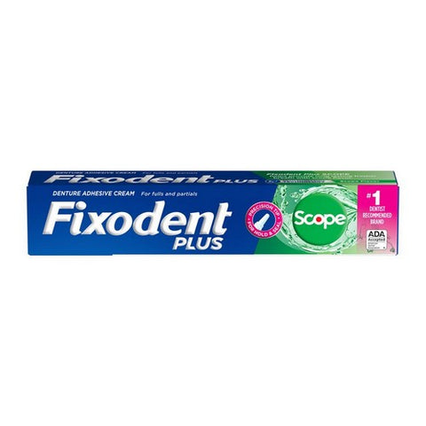 Crest, Fixodent Control Denture Adhesive Cream Plus Scope Flavor, 2 Oz