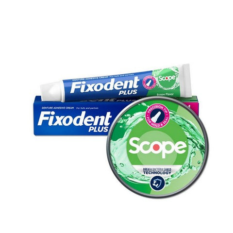 Crest, Fixodent Control Denture Adhesive Cream Plus Scope Flavor, 2 Oz
