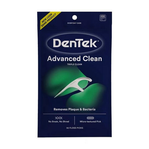 Dentek, Triple Clean Floss Picks, Fresh Mint 90 each
