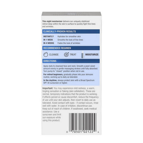 Neutrogena, Rapid Wrinkle Repair Moisturizer Night Cream, 1 oz