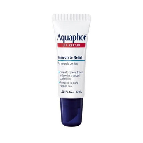 Aquaphor, Lip Repair Ointment Tube Immediate Relief, 0.35 oz