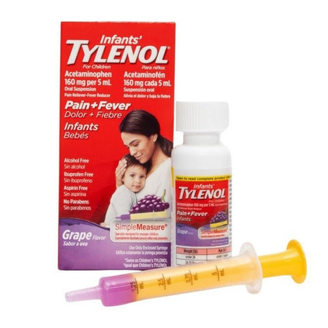 Tylenol, Infants Oral Suspension, Grape 1 Oz