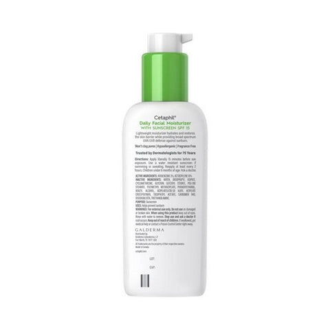 Cetaphil, Daily Facial Moisturizer Spf 15, Fragrance free 4 oz
