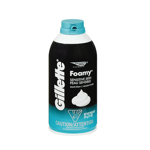 Gillette, Foamy Shave Foam Sensitive Skin, 11 oz