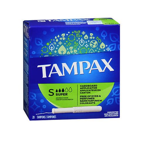 Tampax, Tampons With Flushable Applicator Super Absorbency, 20 each